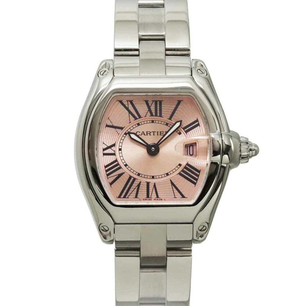 Cartier Roadster SM W62017V3 Ladies' Watch, Date, Pink, Quartz Watch